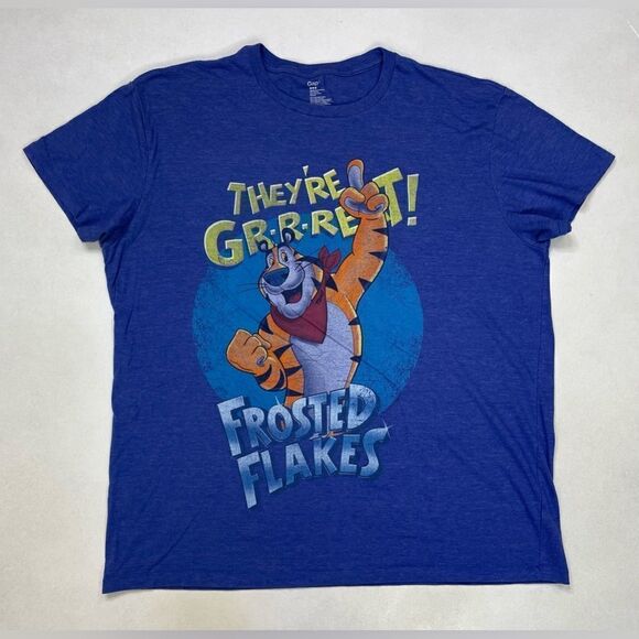 GAP Other - Gap Frosted Flakes They're Great Cereal Graphic T-shirt Men Large Blue